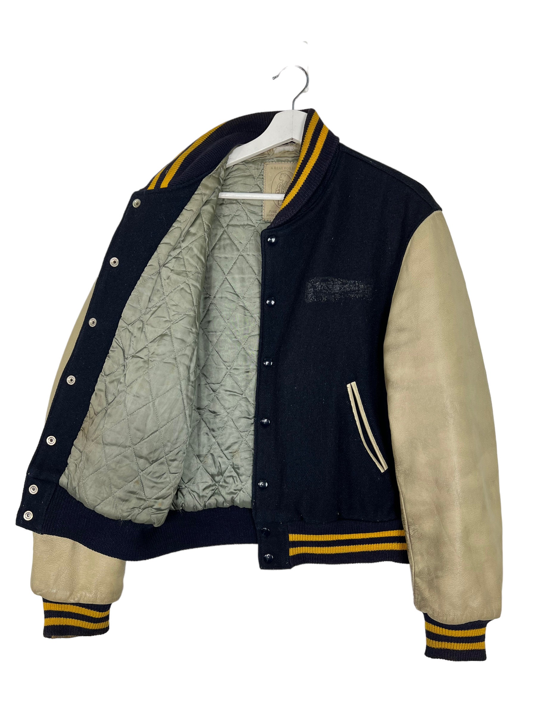ジャケット・アウター 90s GOLDEN BEAR virsity jacket L navy Golden Bear Sportswear Huckberry Varsity Jacket - Navy +