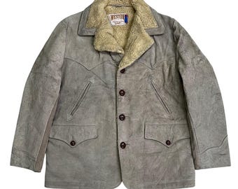 Schott Western Suede Leather Snap Button Jackets - Etsy