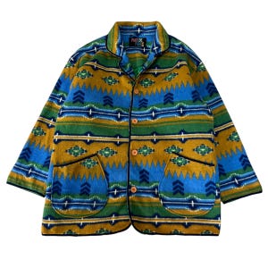 Vintage Japanese Brand Page One Part lll Native Motive Jacket Harajuku tokyo style Top japanese Heritage Brand Kapital Size M