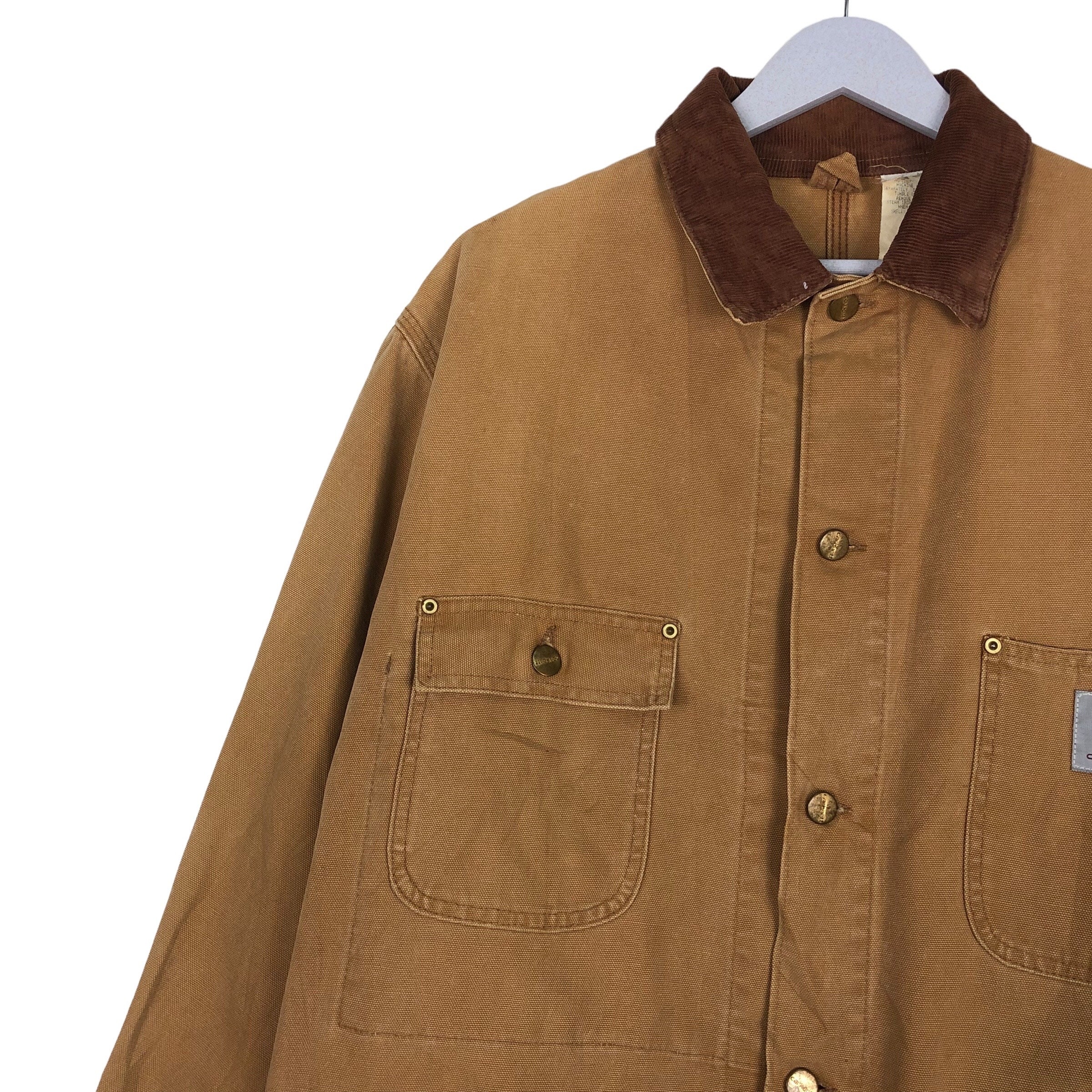 Vintage Carhartt Chore Jacket: 70s-80s Duck Canvas Workwear - Etsy