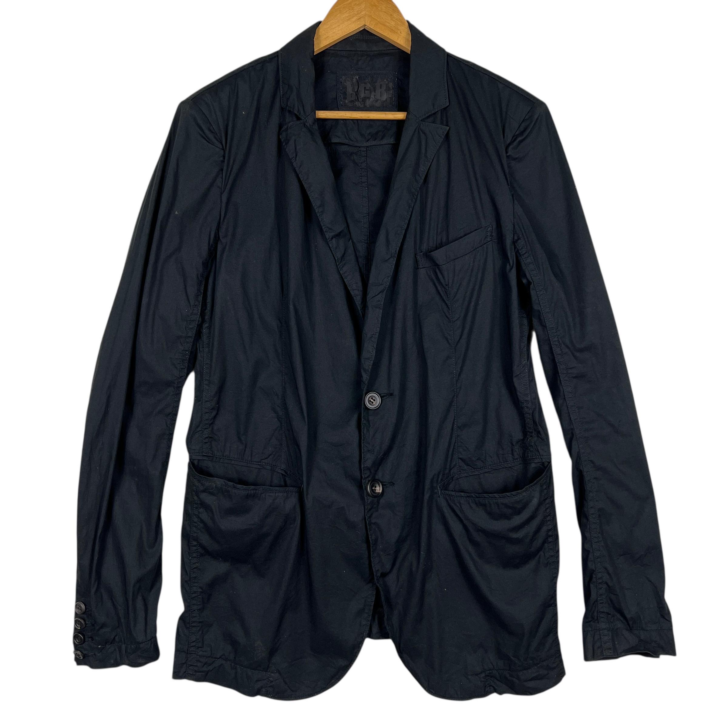 L.G.B. Le Grand Bleu Maniac (LGB) Black Puckering Jacket Avant
