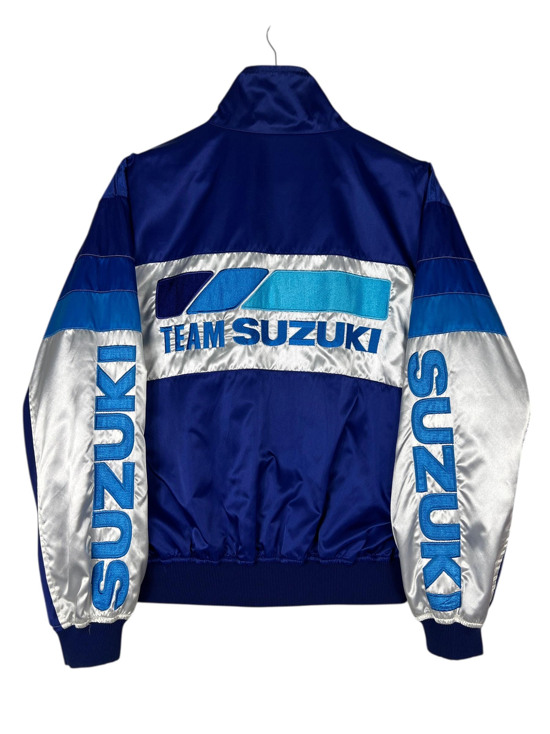 SUZUKI team ジャケット　　サイズＬ Vintage Suzuki Racing Team Reversible Bomber Jacket Made in Japan