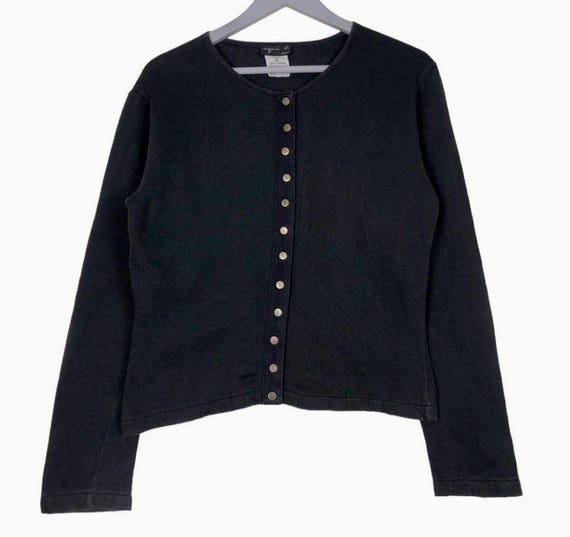 トップス 90s agnes b. homme Snap-Button Cardigan blue linen Le Petit snap cardigan