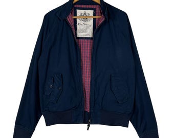 Pick" Ben Sherman Navy Blue Casual Harrington Jacket - Size S