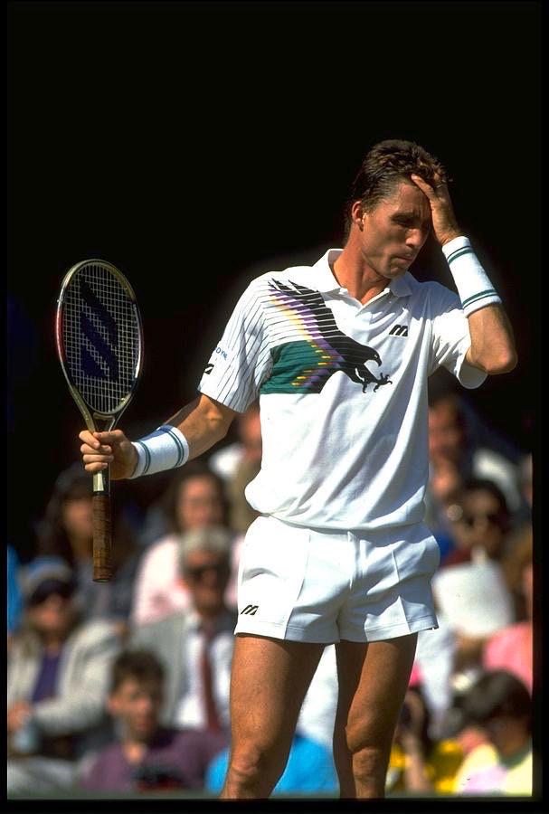 MIZUNO ミズノ イワン・レンドル テニスウェア ポロシャツ ヴィンテージ 80年代ヴィンテージ ミズノ イワン・レンドル ポロシャツ：刺繍ロゴ