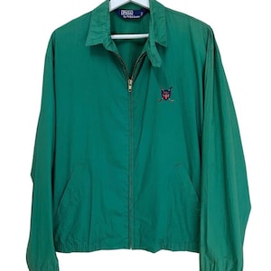Vintage 90s Polo Raplh Lauren Cross Golf Harrington Jacket Size M
