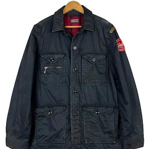 Vintage Polo Ralph lauren Polo jeans company field military jacket size XL