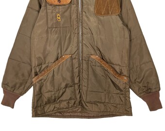 50s 60s Vintage Bob Allen Quilted Hunting Shooting Jacket Made in