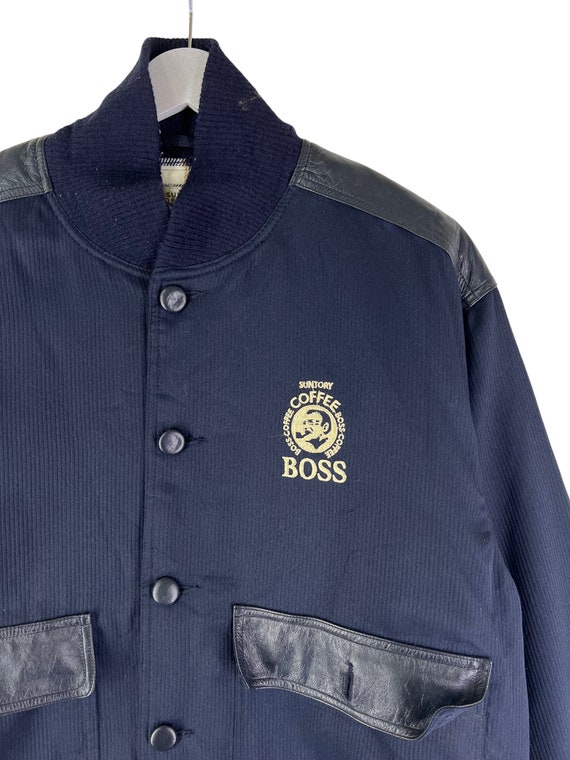 Vintage 90s Suntory boss padded bomber jacket - image 5