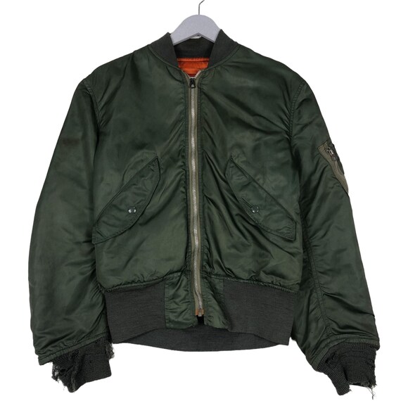 Vintage USAF MA-1 Alpha Bomber Jacket - 60s 70s Reversible - Size