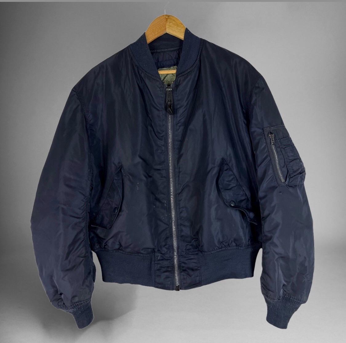 Vintage Usaf Ma 1 Alpha Industries Bomber Jacket Made in Usa Size