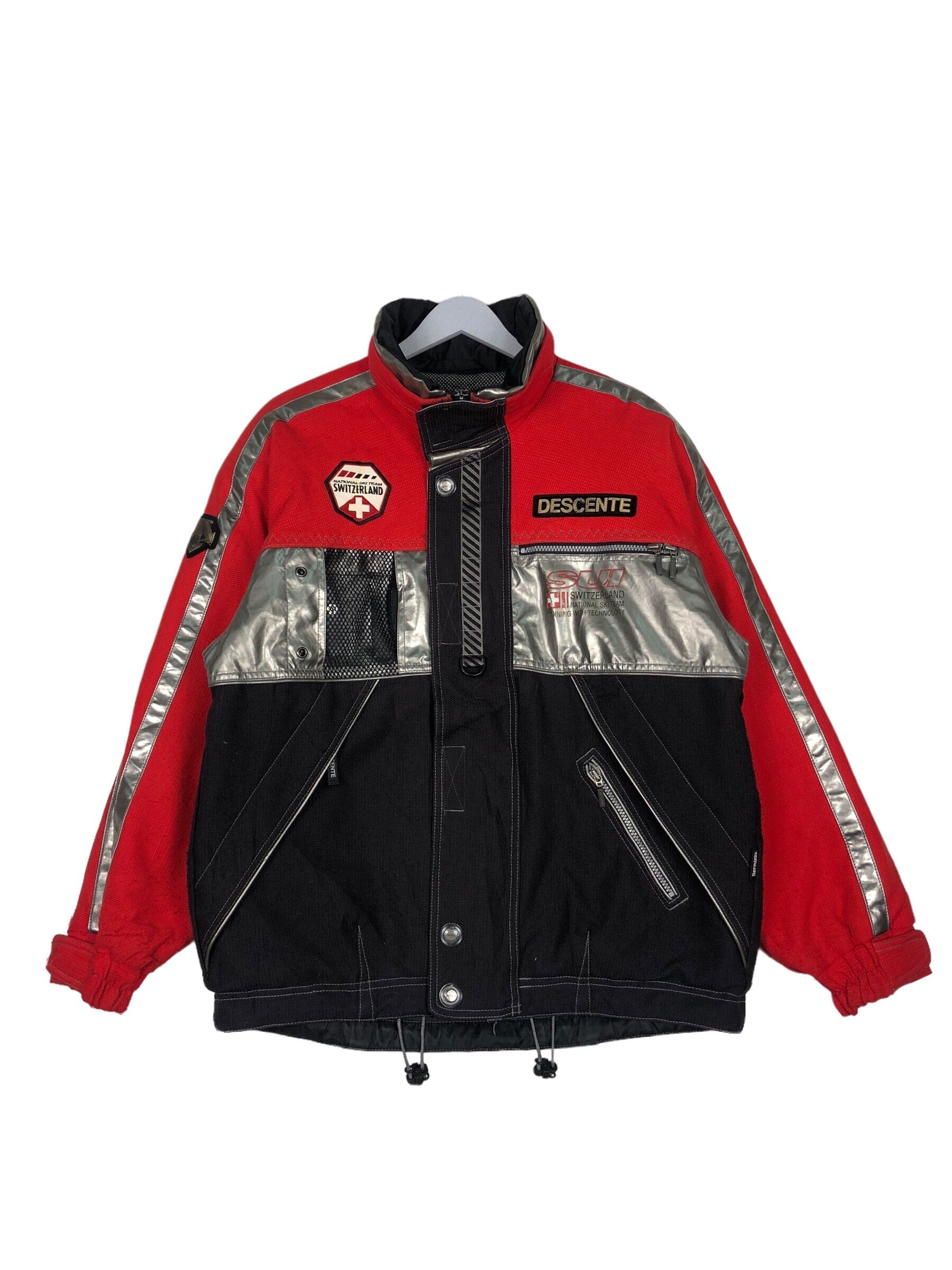 DESCENTE swiss ski team ミドルジャケット Descente Swiss Ski Team 90's Snowboard Jacket Vintage | eBay