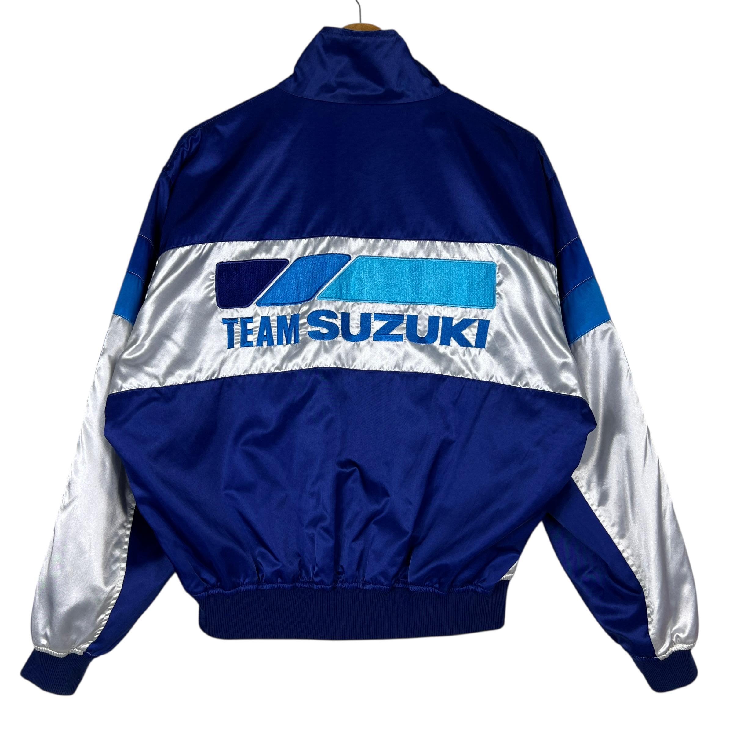Vintage Suzuki Racing Team Reversible Bomber Jacket Made in Japan Vintage Suzuki Racing Team Reversible Bomber Jacket Made in Japan