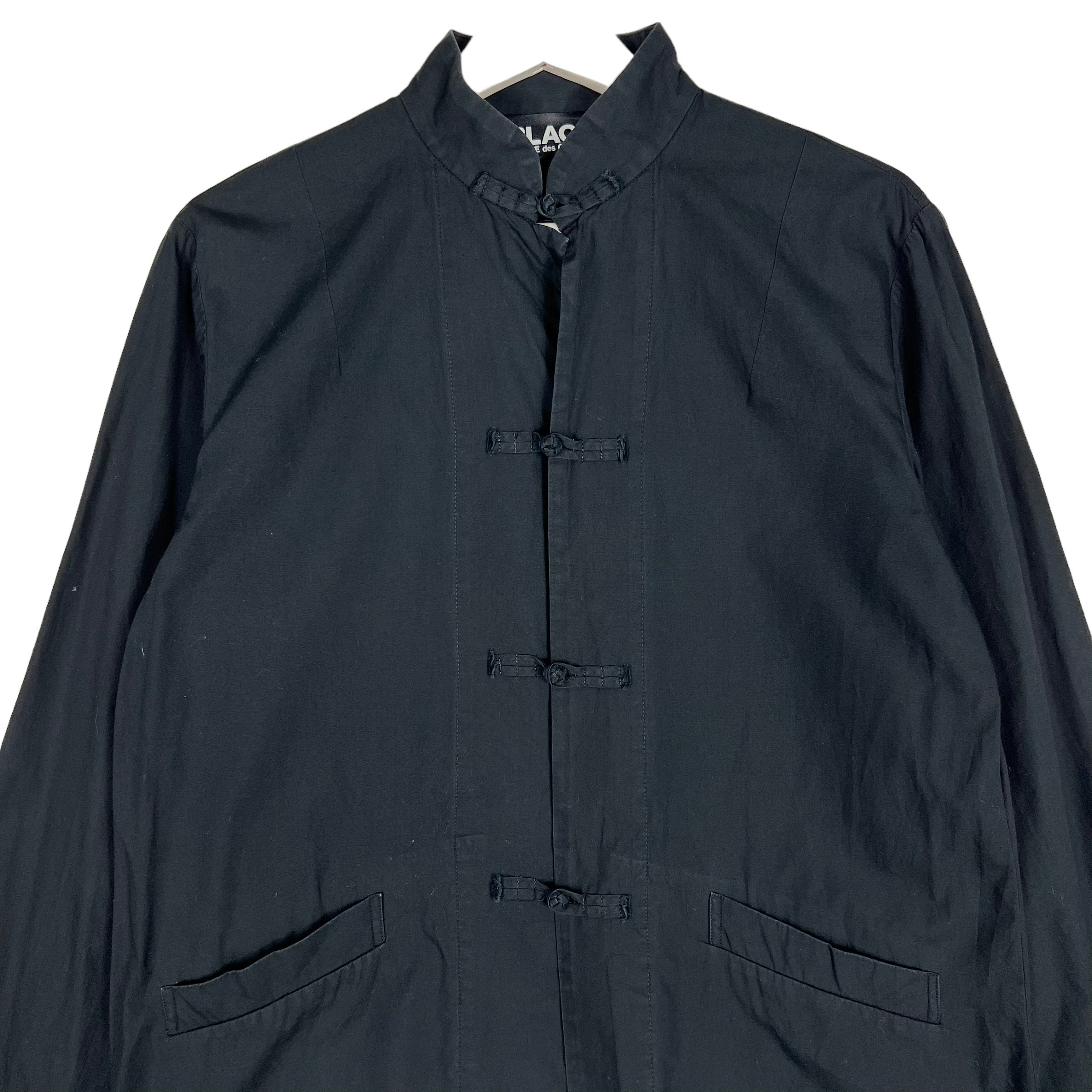 Black Comme Des Garcons Mandarin Jacket Made in Japan Size M - Etsy
