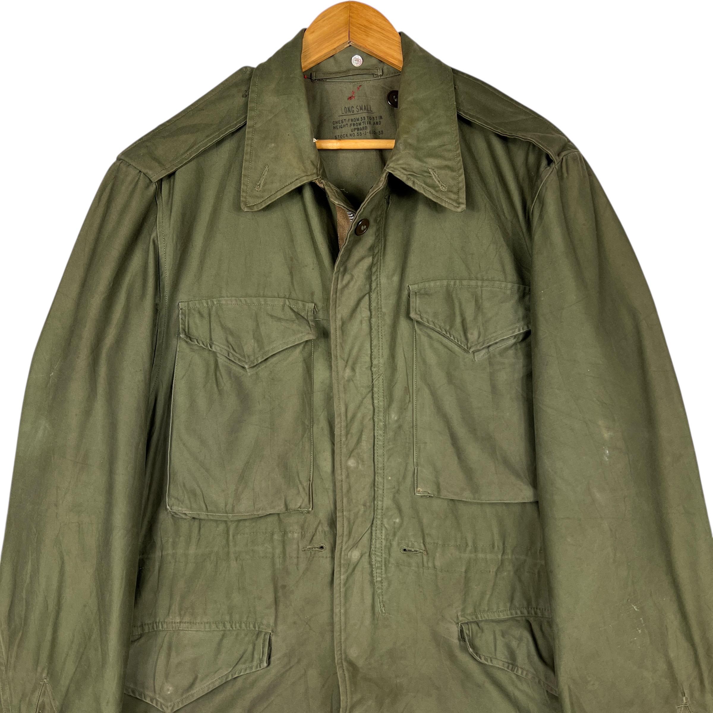 50s Vintage M-51 Field Military Jacket Us Army Conmar Zipper