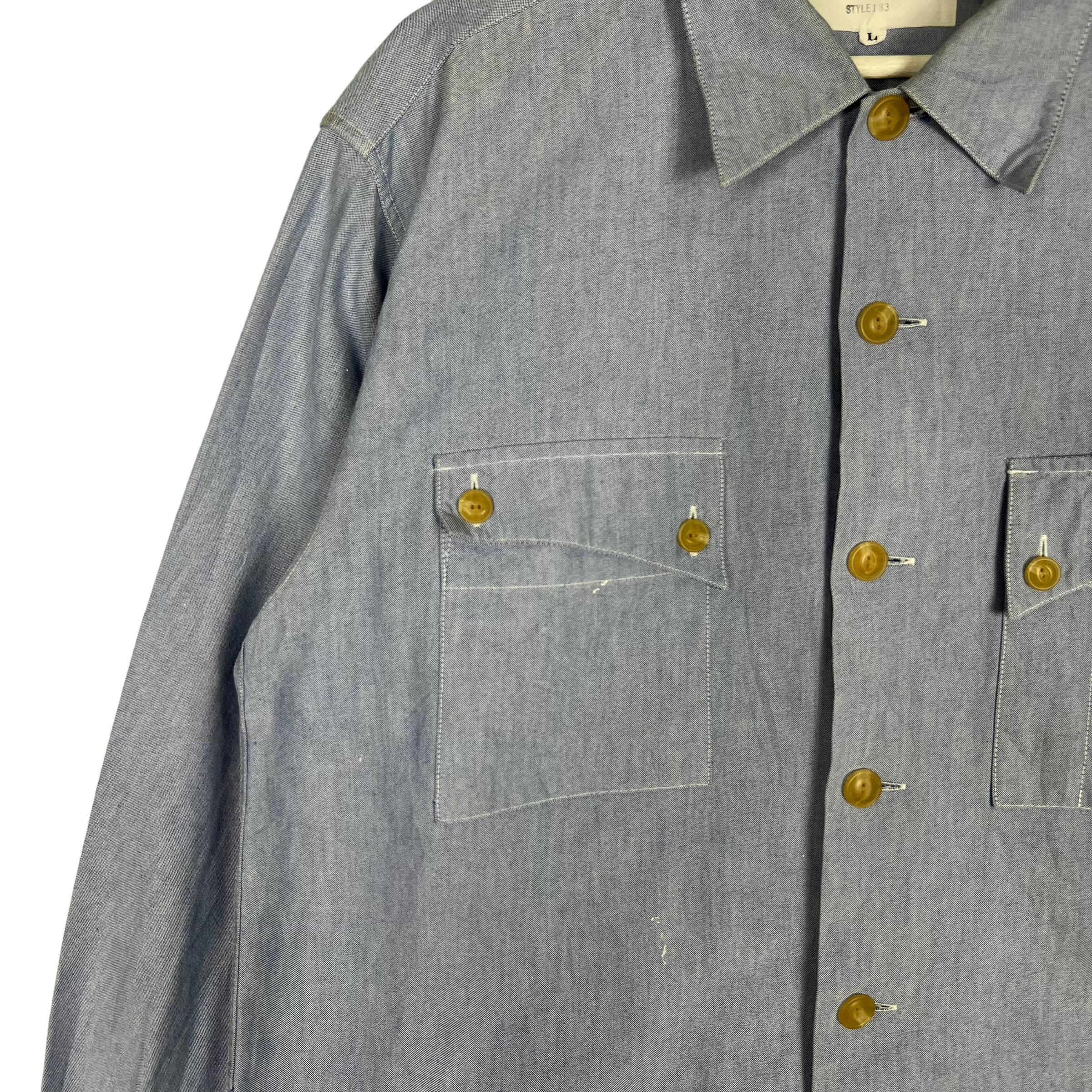 ジャケット・アウター general research 1997 military jacket 1997 General Research Style 183 Shirt Jacket Made in Japan