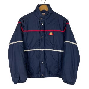 90s vintage ellesse puffer bomber jacket size small