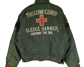 Vintage Yellowcorn Highway Magician Tokyo Yokohama Bomber Jacket