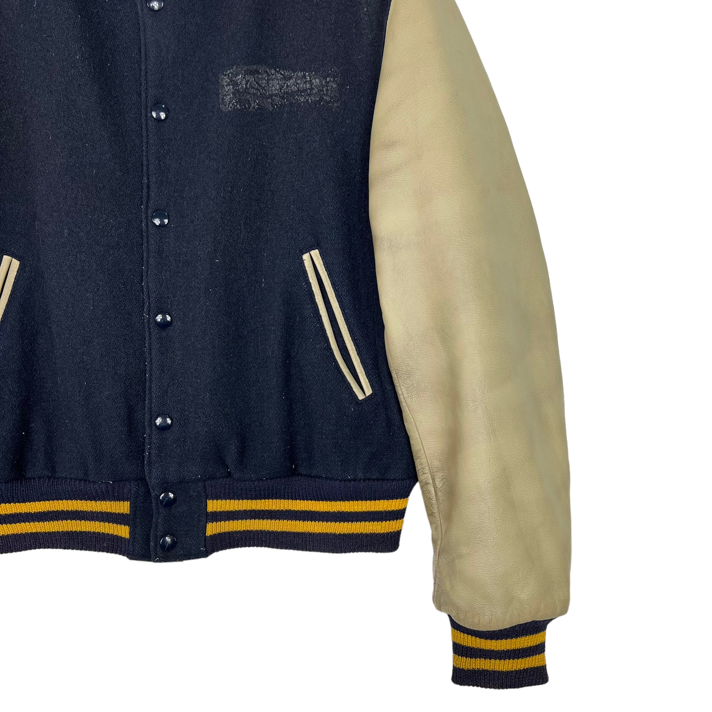 Pick Rare Vintage Golden Bear Varsity Bomber Jacket Made in Usa - Etsy
