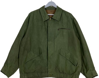 Vintage Dunhill Silk Linen Jacket Made In Italy