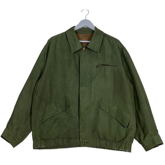 ジャケット・アウター 90s dunhill linen jacket ma-1 italy made 90s dunhill linen jacket ma-1 italy made