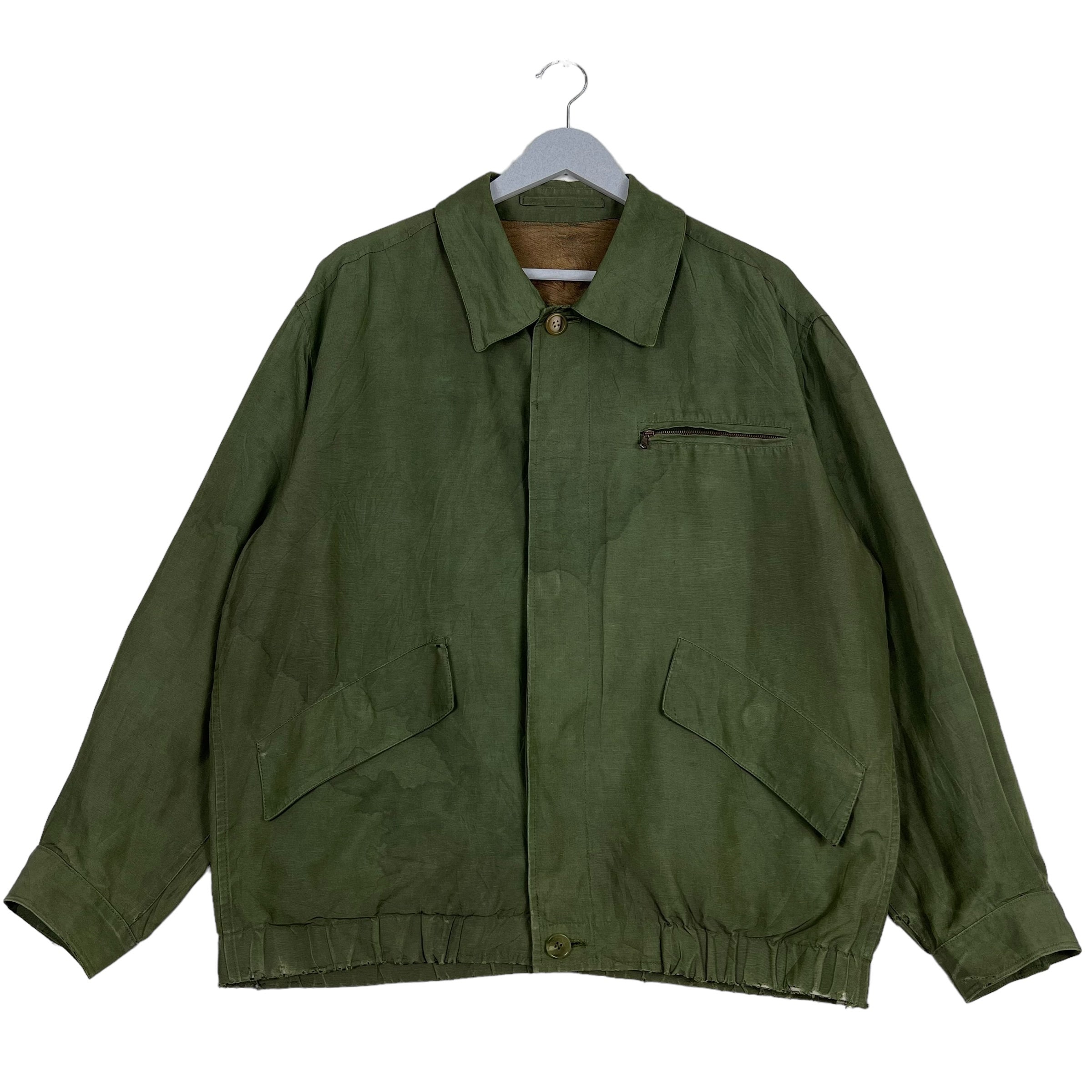 ジャケット・アウター 90s dunhill linen jacket ma-1 italy made 90s dunhill linen jacket ma-1 italy made