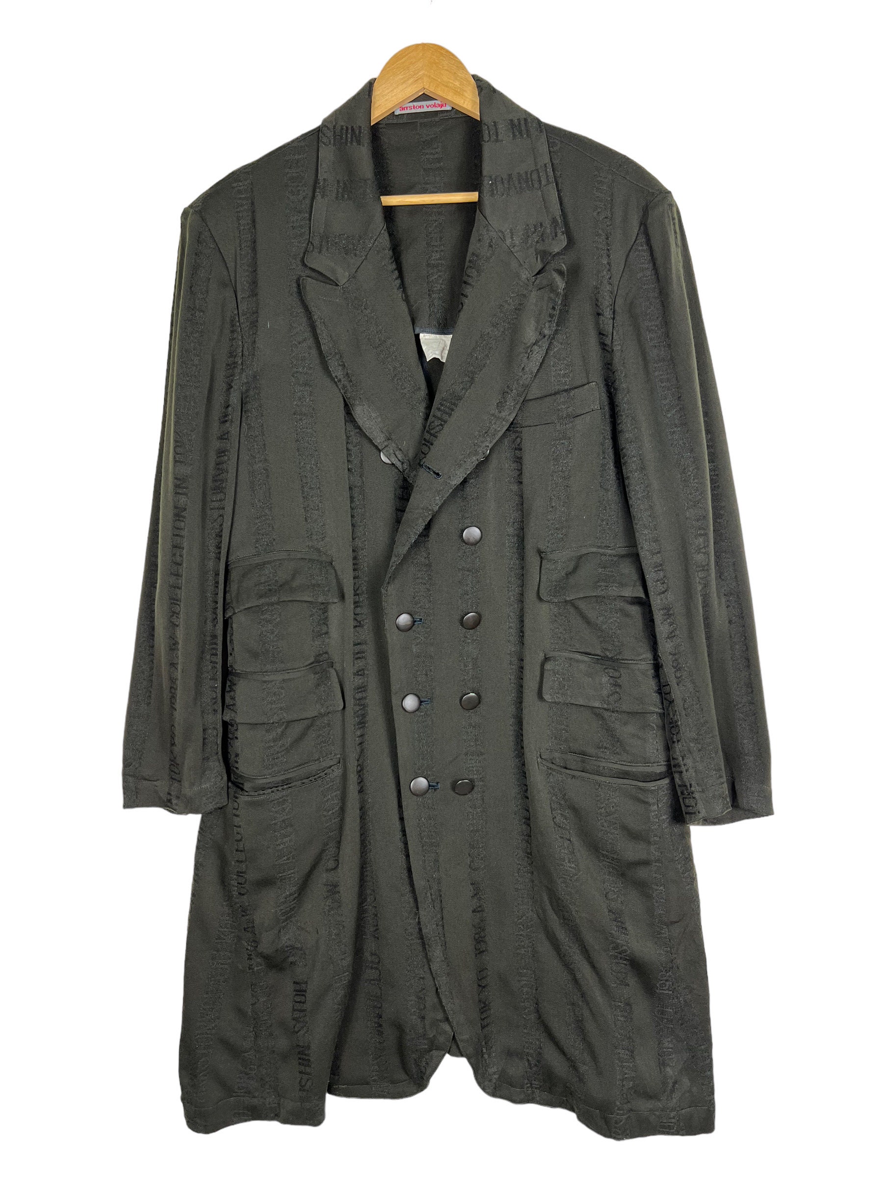 80s〜90s arrston volaju maxi coat Vintage 1986 Arrston Volaju Double Breasted Coat – Japanese