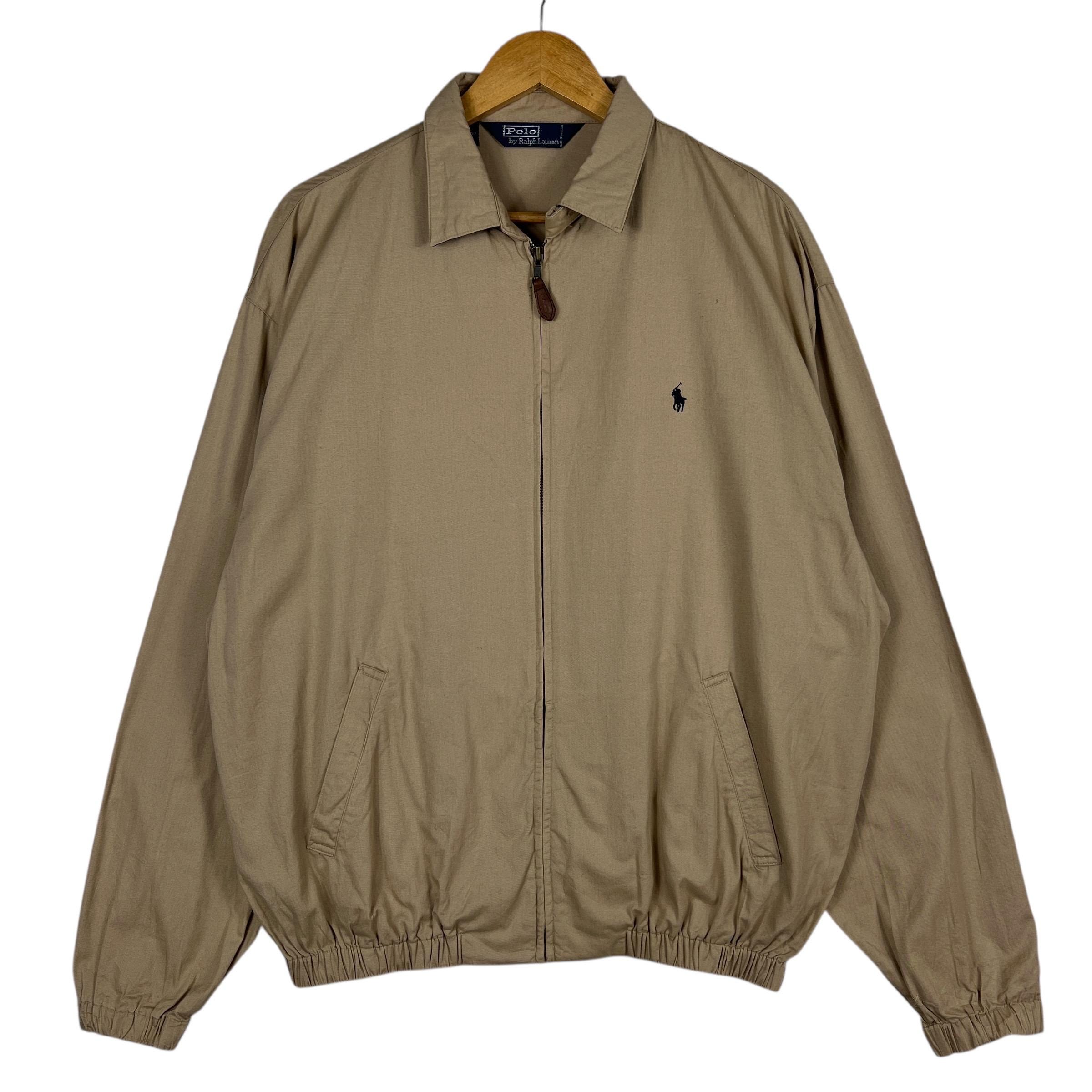 Vintage Polo Ralph Lauren Biege B-swing Harrington Casual Jacket
