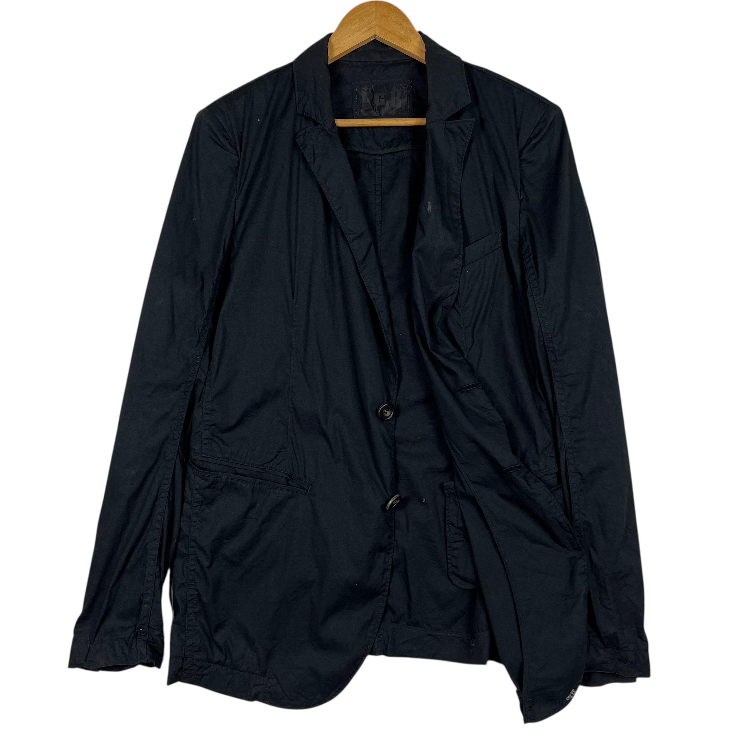 L.G.B. Le Grand Bleu Maniac (LGB) Black Puckering Jacket Avant