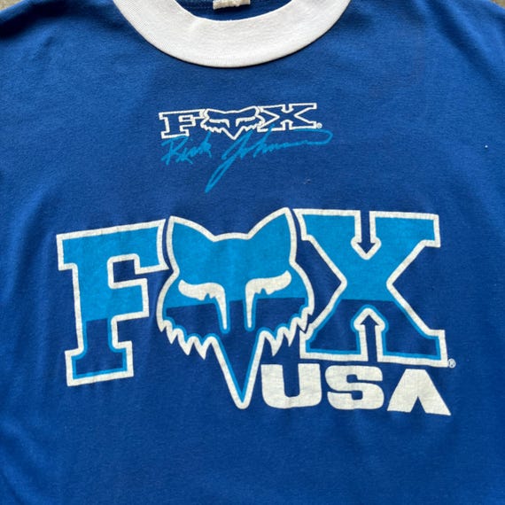Vintage Fox Racing Long Sleeve Shirt - Rick Johnson USA - Size L