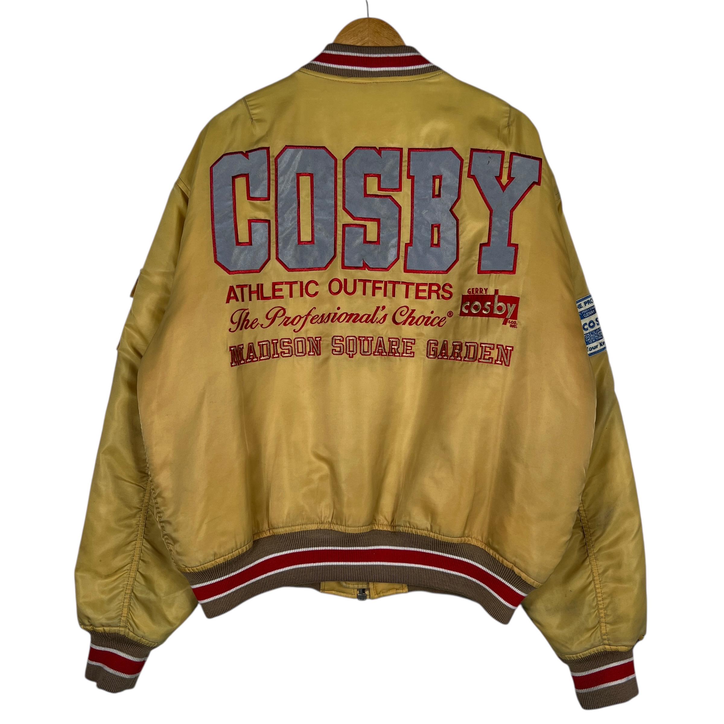 ヴィンテージ GERRY COSBY スエード ジャケット 短丈　ビンテージ ヴィンテージ ジェリー・コスビー (コスビー) 刺繍ロゴ ボンバー