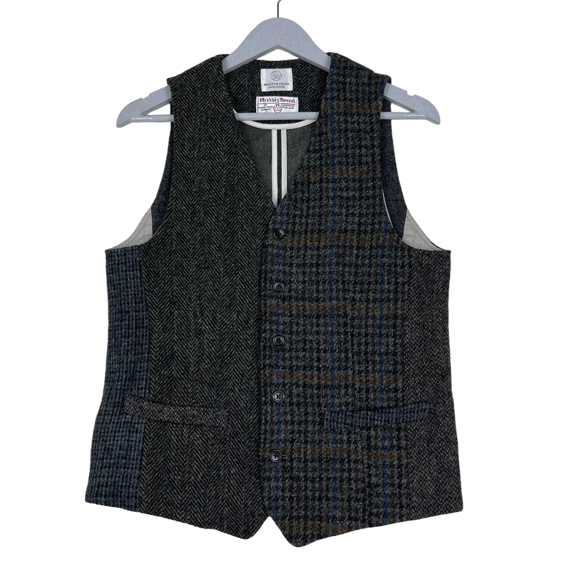 美品】ハリスツイード BEAUTY&YOUTH ベスト 美品 レア 希少 ハリス
