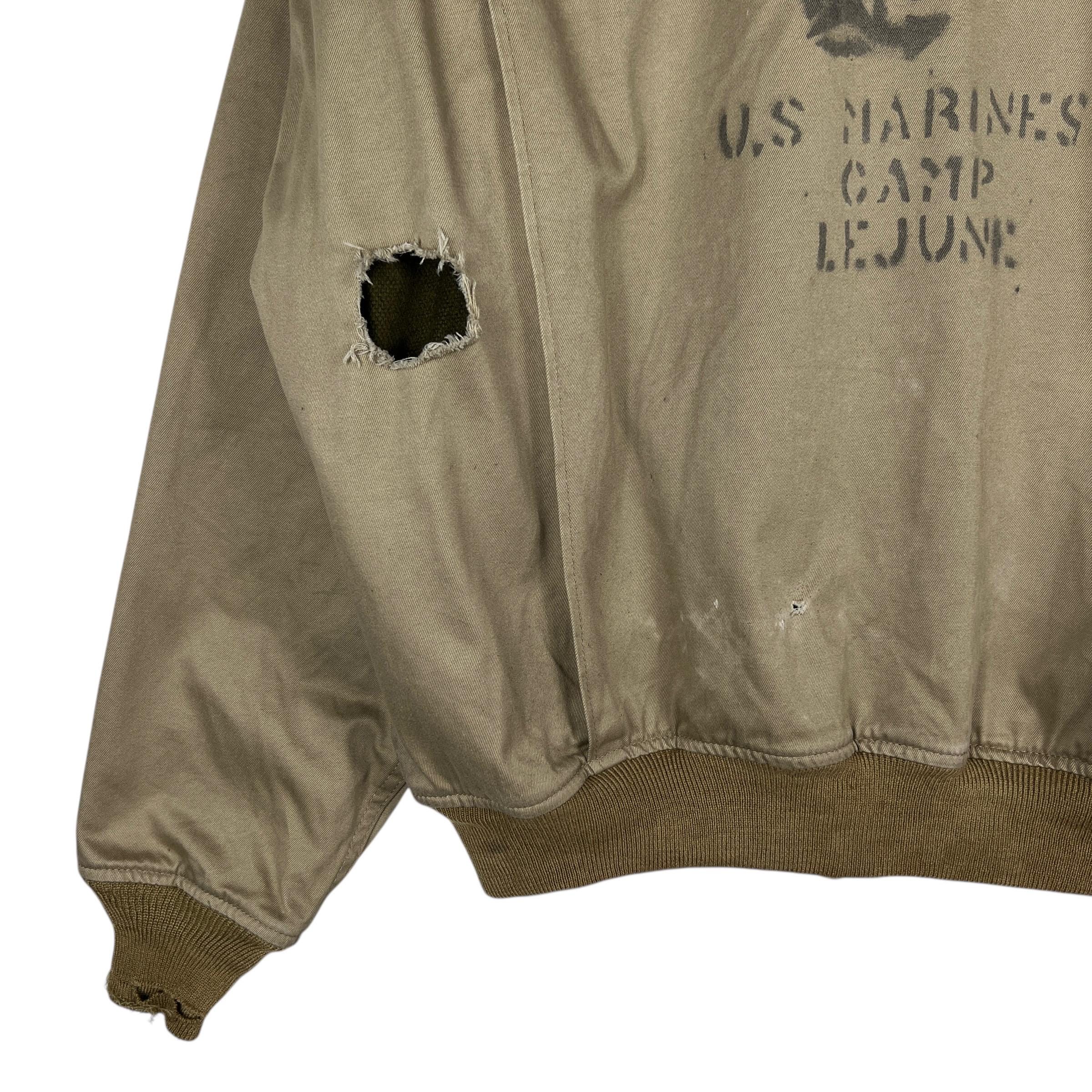 Houston Tanker Comanders Bomber Jacket . Usmc Us Marine Camp 
