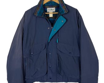 Vintage 80s L.l.bean Fleece Lined Nylon Jacket USA - Etsy