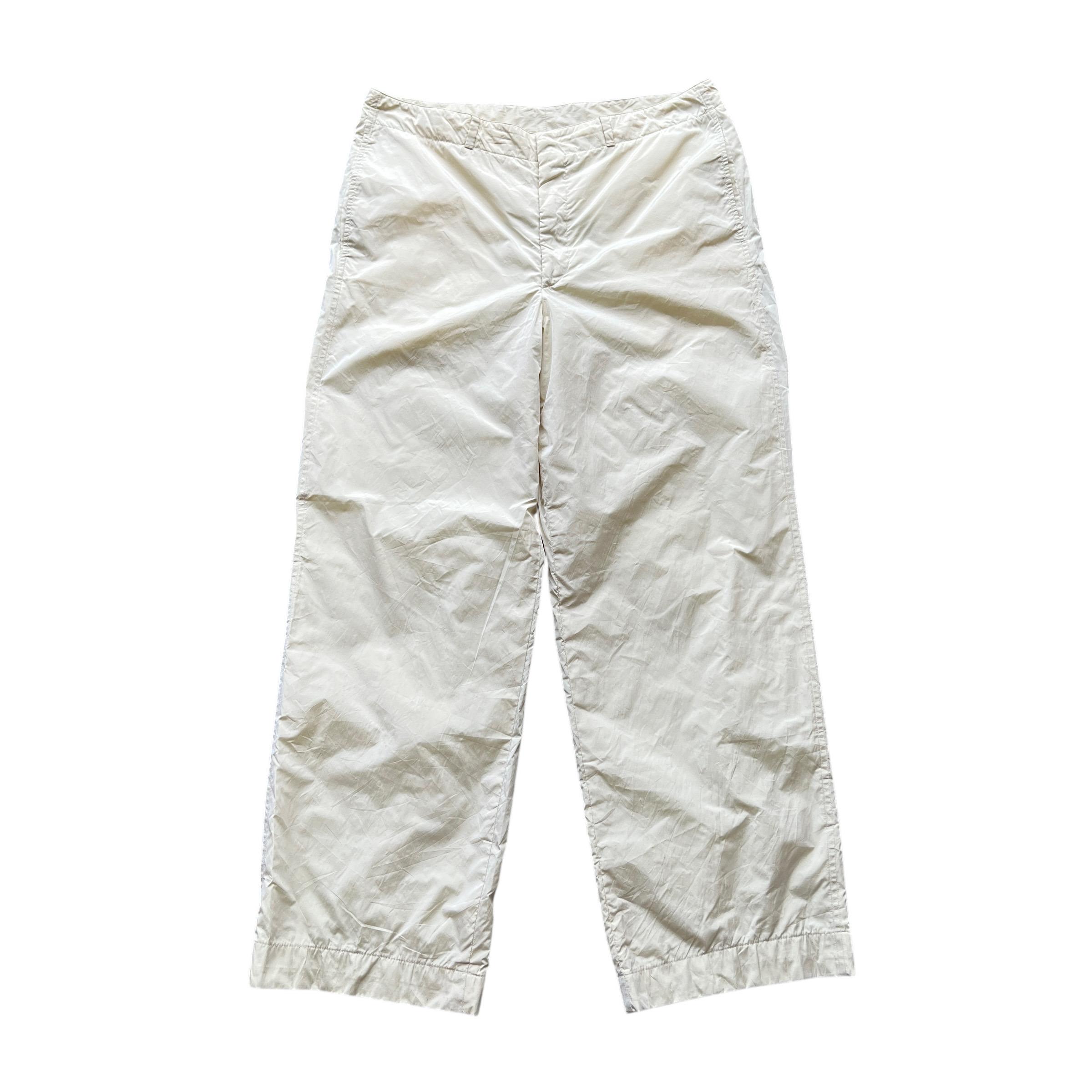 12aw raf simons期 JILSANDER Trousers Jil Sander Silk Nylon Trousers - Raf Simons Collection - Size 35