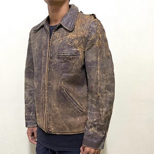 1930s leather jacket - Etsy 日本