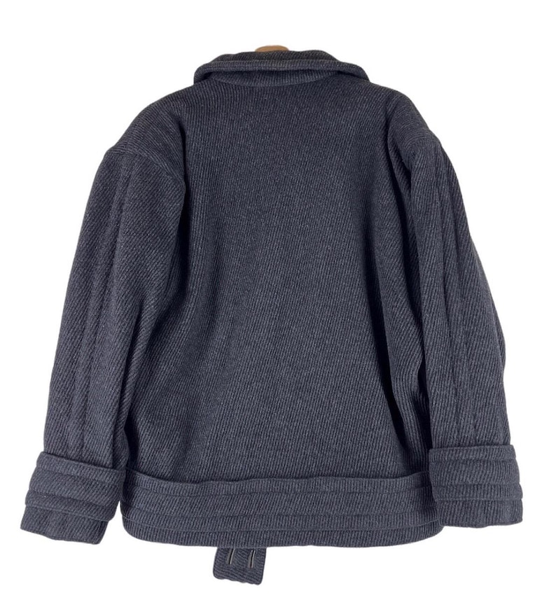 Chaqueta bomber de policía vintage de Gianni Versace de los años 70, fabricada en Italia, talla 46. imagen 2