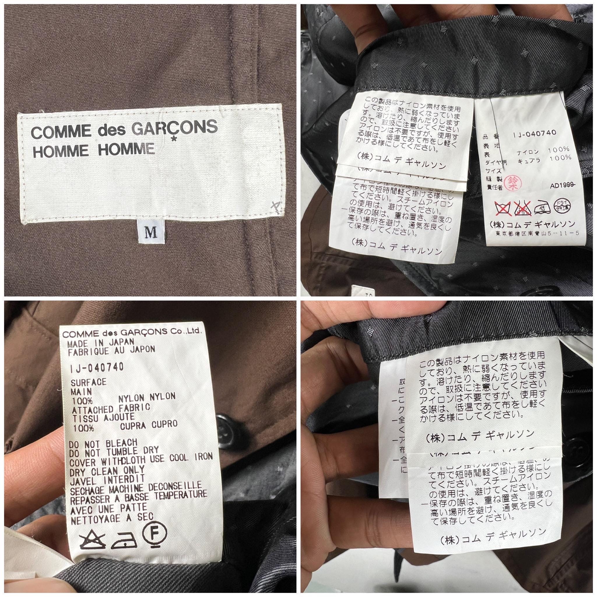 1999 Vintage Comme Des Garcons Homme Two Layer Jacket, Made in 