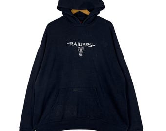 Vintage NFL Raiders Hoodie Embroidery