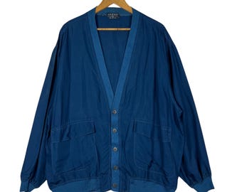 Vintage Svevo Silk Button Cardigan Made In Italy - Size XL