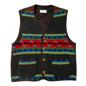 Vintage United Colors Of Benetton Vest Made In Italy Size M