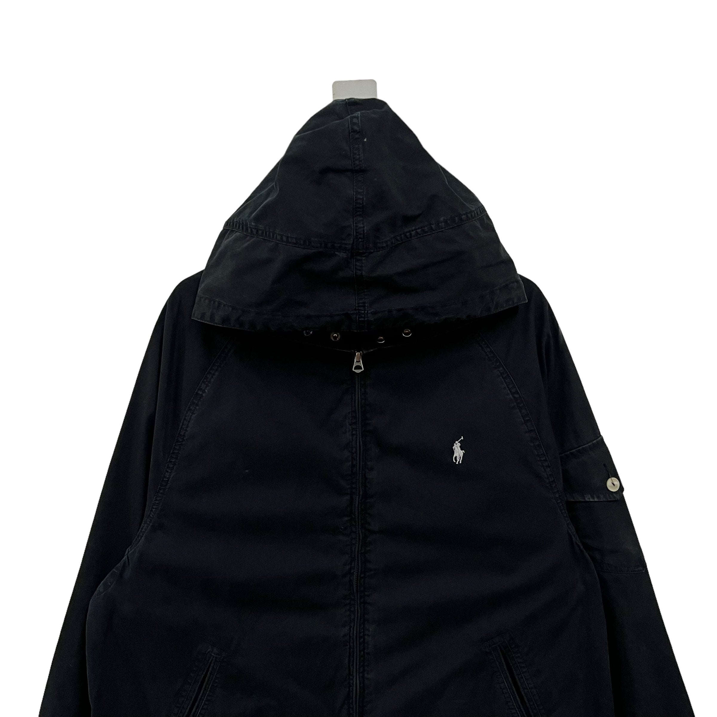 ジャケット・アウター vintage Polo by Ralph Lauren black JKT Vintage Polo Ralph Lauren Jacket Mens 2XL Black Full Zip