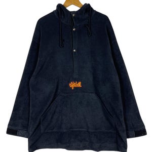 Vintage 8ball Eight Ball anorak fleece hoodie jacket size XL