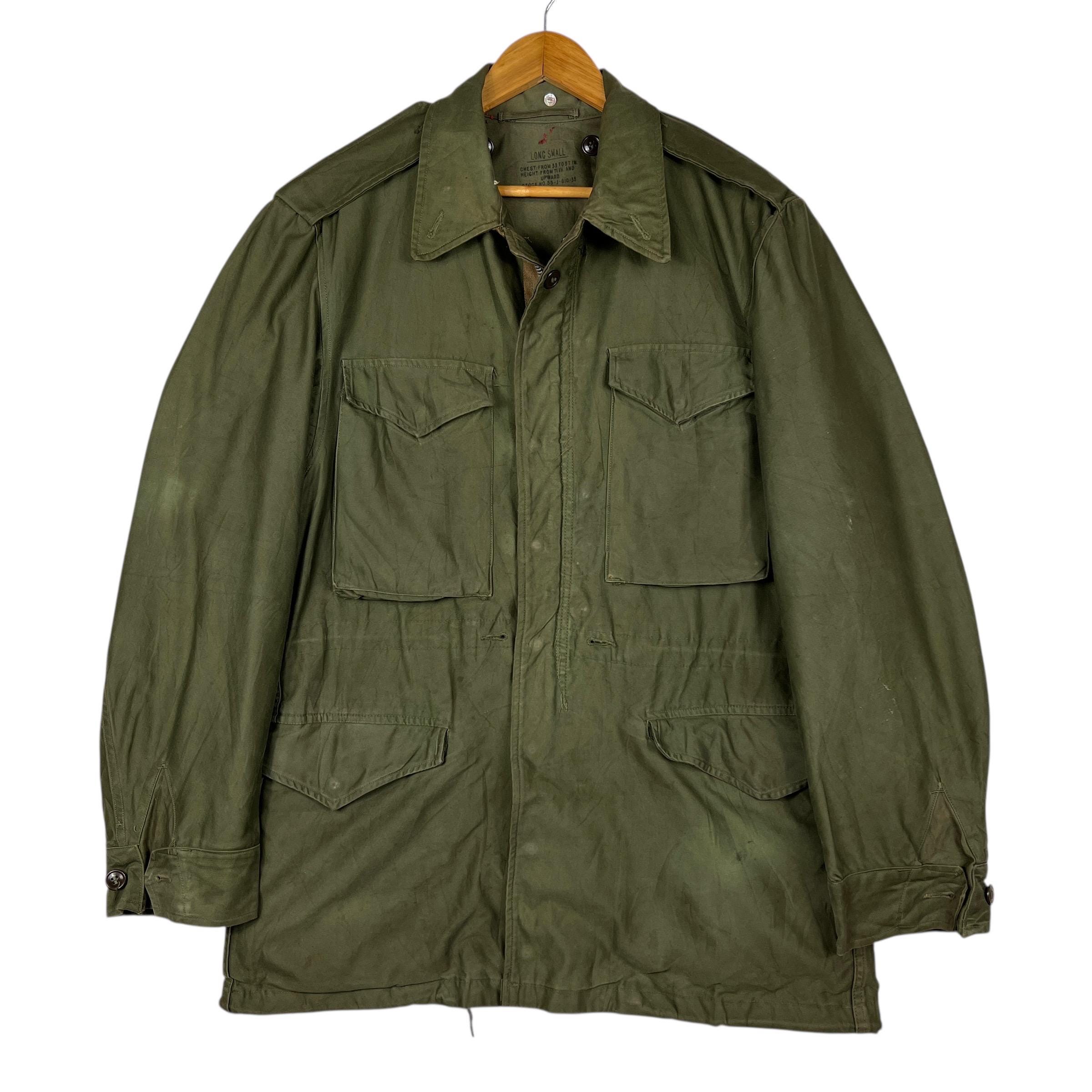 US ARMY M-51 Field Jacket CROWNジップ 50s Vintage M-51 Field Military Jacket Us Army Conmar Zipper