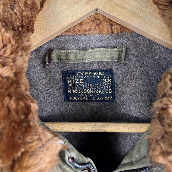 Repro Wwll Type B-10 Buzz Ricksons Jacket Us Airforce Scovill