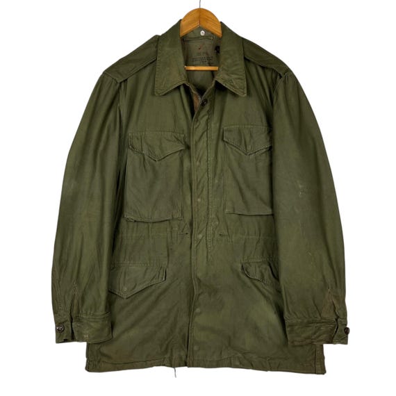 50s Vintage M-51 Field Military Jacket Us Army Conmar Zipper