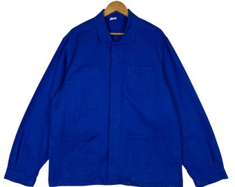 PICK" Vintage French Worker Chore Jacket French Chore Coat - Size XL
