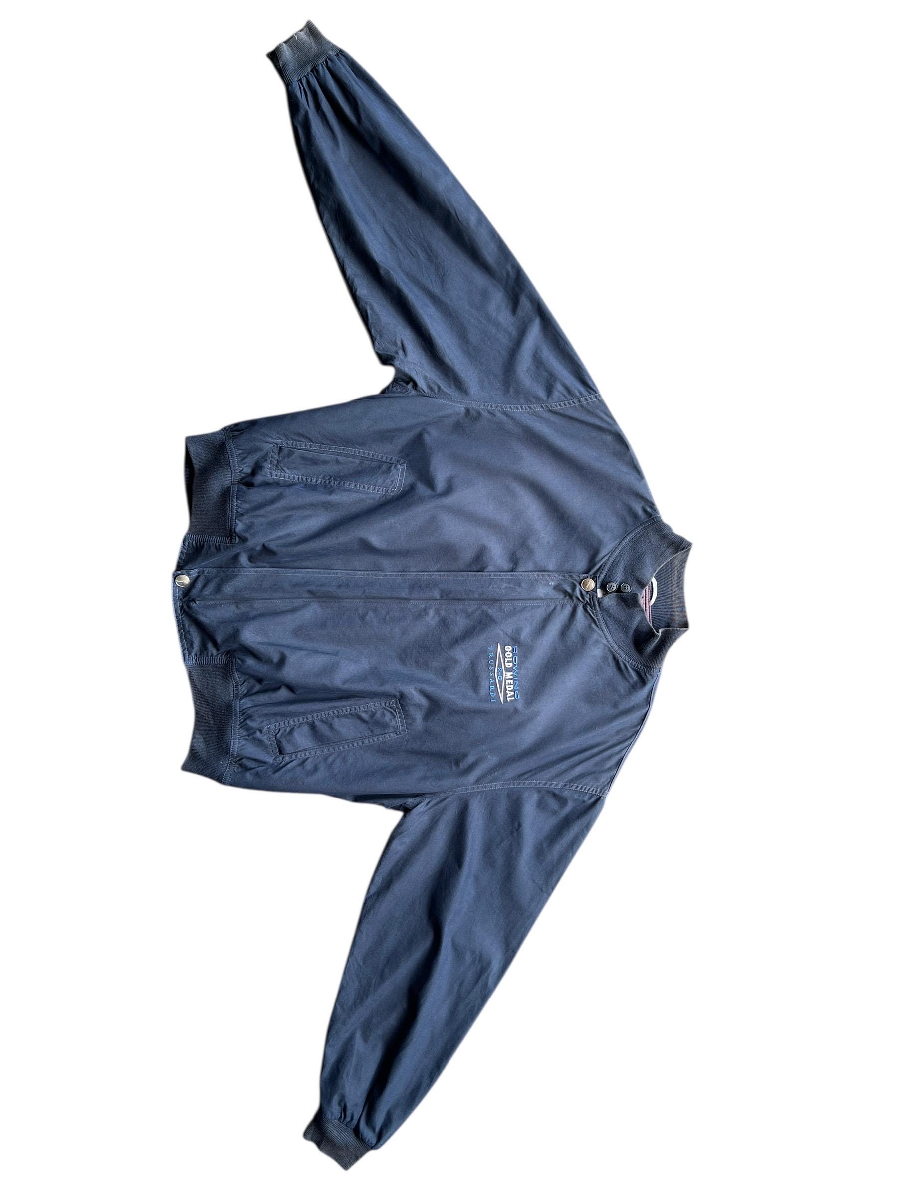 Vintage Trussardi Rowing Gold Medal 2 G Bomber Jacket Made in 
