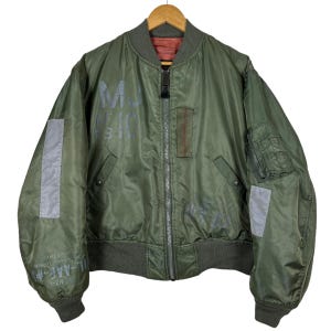 Rare Vintage Avirex Ma-1 Bomber Made In Usa size L