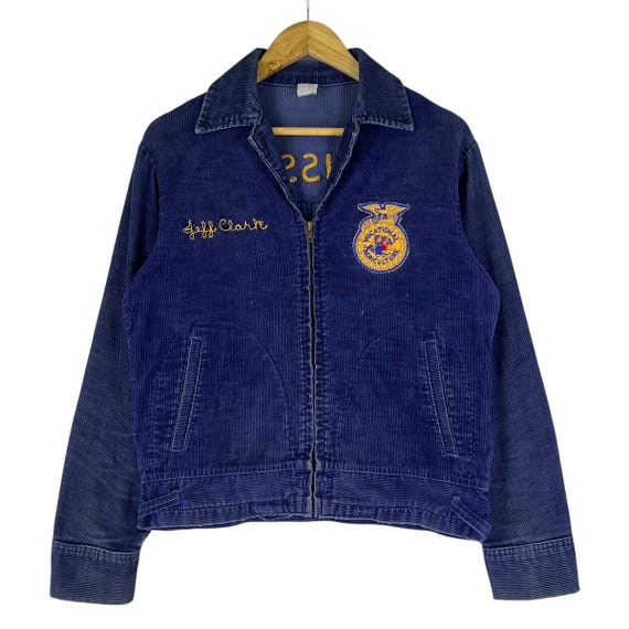 60s Vintage FFA Vacational Agriculture Corduroy Jacket - Size 38